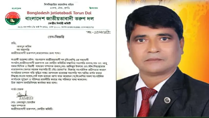 ভারপ্রাপ্ত সভাপতি পদে দায়িত্ব পেলেন নারায়ণগঞ্জ জেলা তরুণ দলের  ‎আব্দুল করিম
