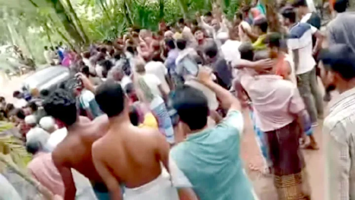 কমলনগরে,  হ্যান্ডকাপসহ, আসামি ছিনিয়ে নিলেন,  জনতা