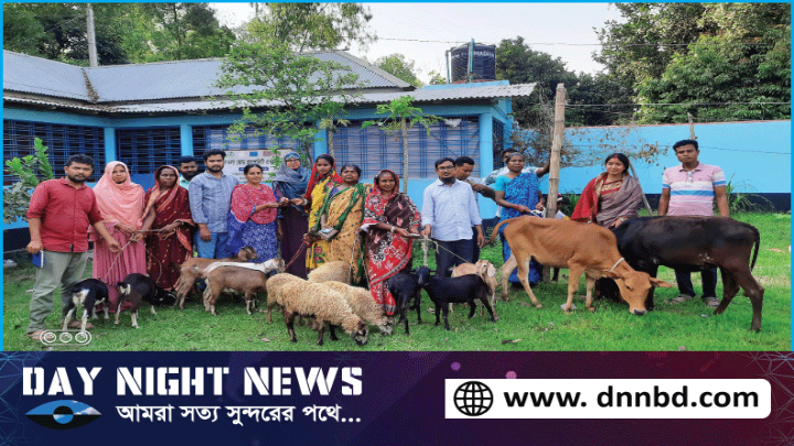 বিরামপুরে ৬জন দরিদ্রের মাঝে বিনামূল্যে গবাদিপশু বিতরণ