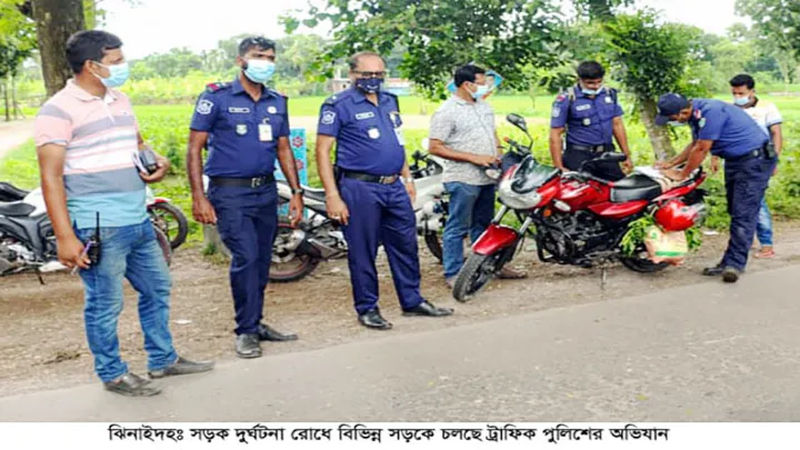 ১১ মাসে ঝিনাইদহ বিআরটিএ ও ট্রাফিক পুলিশের  জরিমানা আদায় আড়াই কোটি টাকা