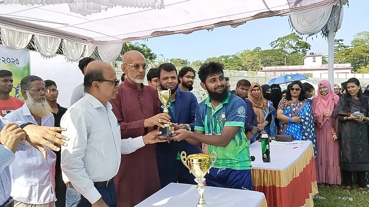 পিবিপ্রবির প্রথম আন্তঃবিভাগ ক্রিকেট টুর্নামেন্টের চ্যাম্পিয়ন মনোবিজ্ঞান বিভাগ