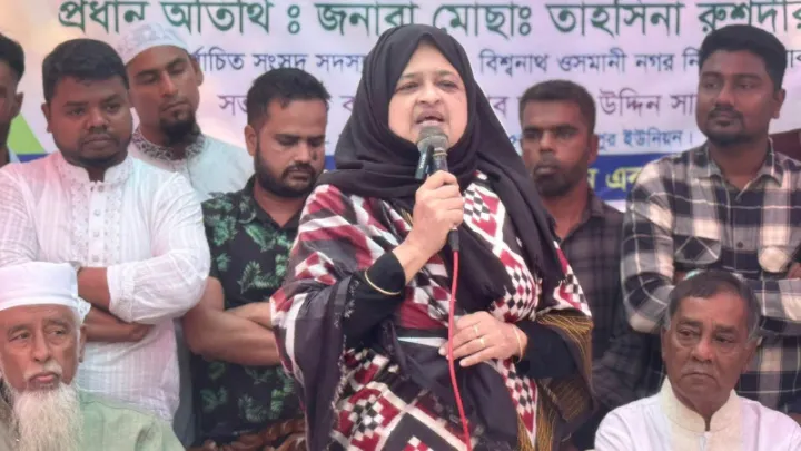 সিলেট-২ আসনের উন্নয়ন  তৎপরতায় মাঠে এমপি তাহসিনা রুশদীর লুনা