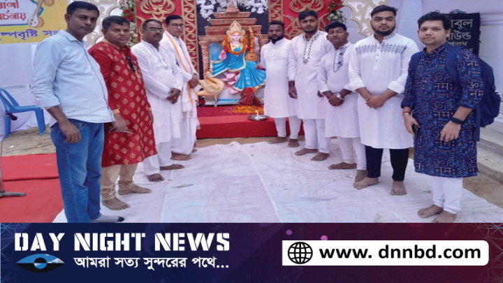 বিশ্বনাথে সরস্বতী পূজা মন্ডপ পরিদর্শনে ইউএনও