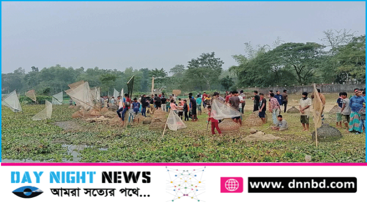 বিশ্বনাথের গোয়াহরি বিলে ঐতিহ্যবাহী পলো বাওয়া উৎসব সম্পন্ন