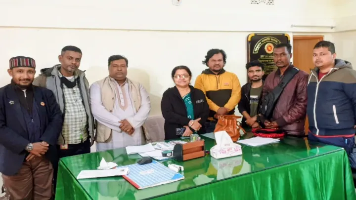 বিশ্বনাথ সরকারি কলেজ অধ্যক্ষ'র সাথে সাংবাদিকদের সৌজন্য সাক্ষাৎ