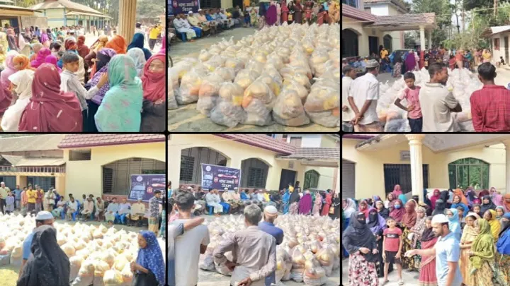 সিলেটের বিশ্বনাথে দুই শতাধিক পরিবারকে রমজান উপলক্ষ্যে খাদ্য সামগ্রী প্রদান করা হয়