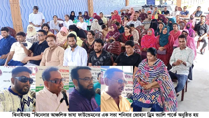 অনলাইন ভিত্তিক সংগঠন ঝিনেদার আঞ্চলিক ভাষা ফাউন্ডেশনে’র সভা অনুষ্ঠিত