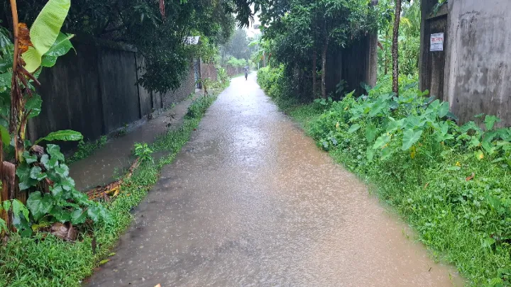 মুষলধারে বৃষ্টিতে ডুবল নোয়াখালী, জলাবদ্ধতায় দুর্ভোগ চরমে